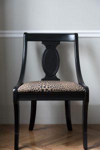 My Animal Print Chairs - A Quick Makeover : roomfortuesday.com