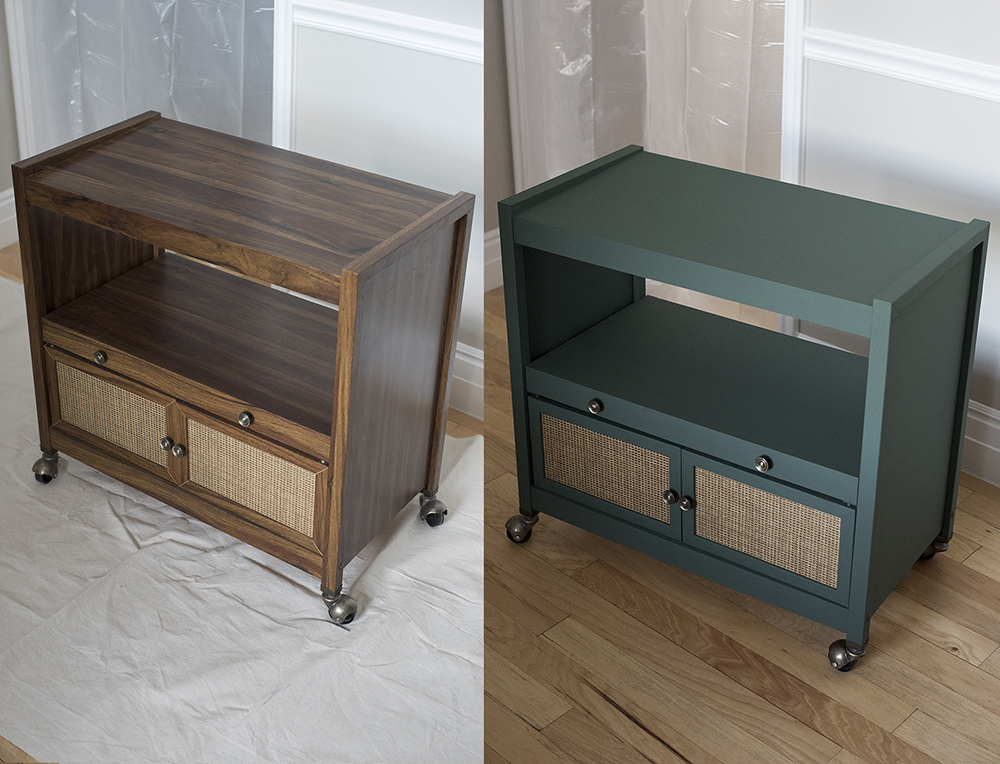 A Bar Cart Furniture Makeover - roomfortuesday.com