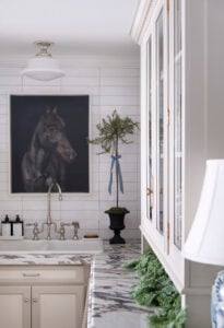 Christmas Tour: Holiday Basement Bar & Media Room - roomfortuesday.com