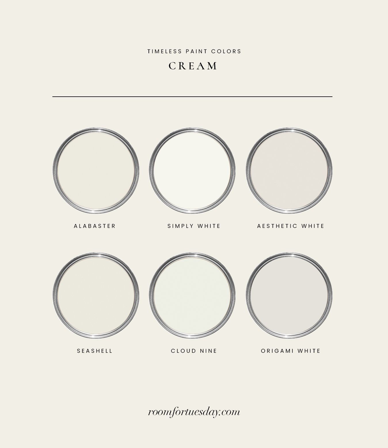 30 of My Favorite Neutral (Non-White) Paint Colors - roomfortuesday.com