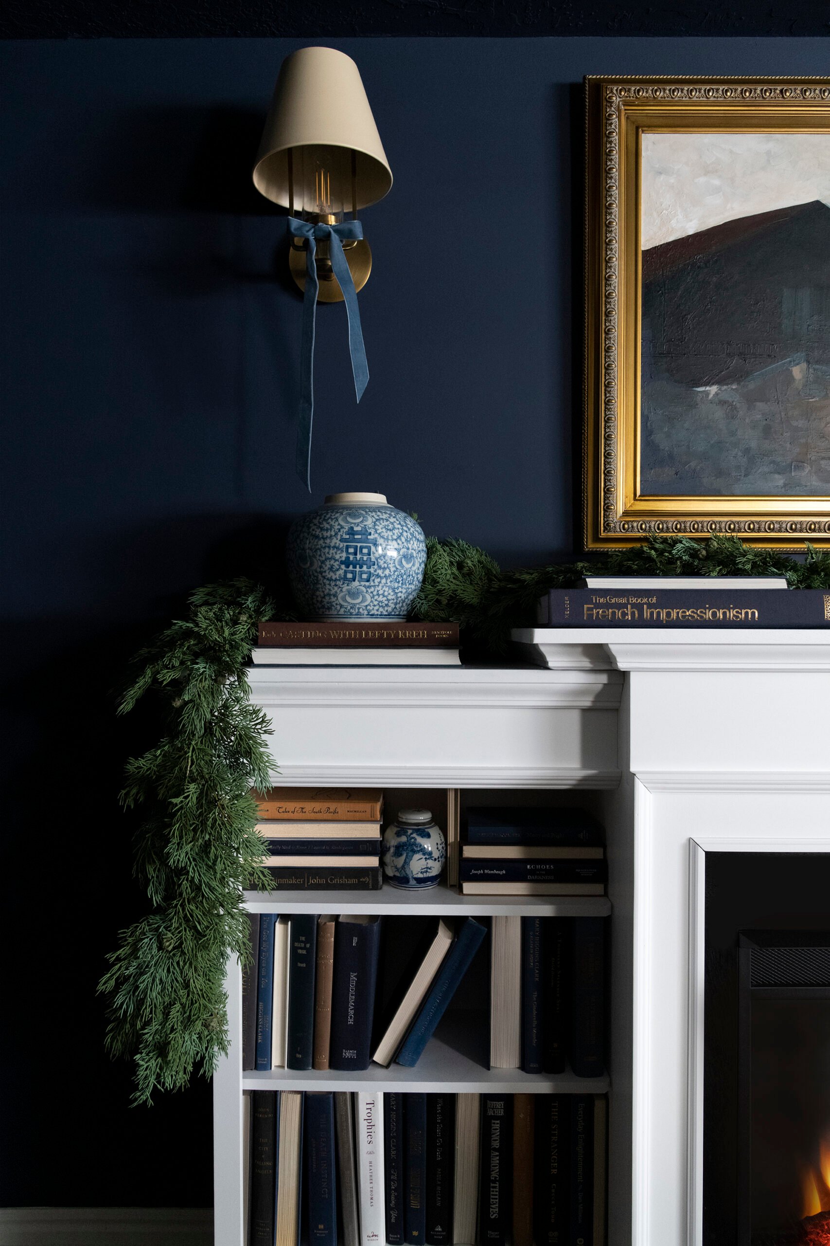 Christmas Tour: Holiday Basement Bar & Media Room - roomfortuesday.com