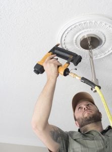 How to Install a Ceiling Medallion - roomfortuesday.com