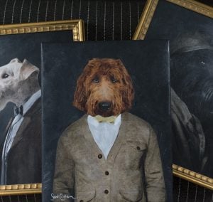 The Story Behind My Dog Portraits + A Peek at Crosby's - roomfortuesday.com