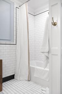 Extra Long Shower Curtain DIY - roomfortuesday.com