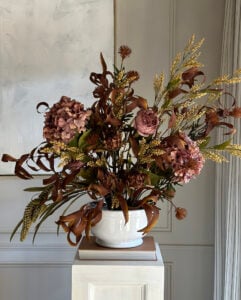 Fall Centerpiece Floral Arrangement (Step by Step Tutorial) - roomfortuesday.com