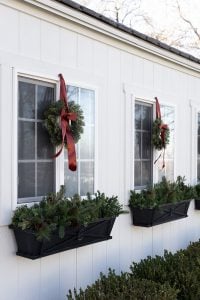 Faux Winter Window Box DIY - roomfortuesday.com