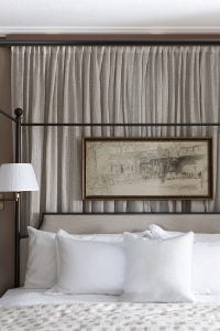 How to Hang Artwork in Front of Curtains - roomfortuesday.com