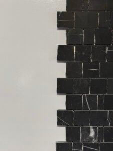 How to Tile a Backsplash the Easy Way Using Mussel Bound - roomfortuesday.com