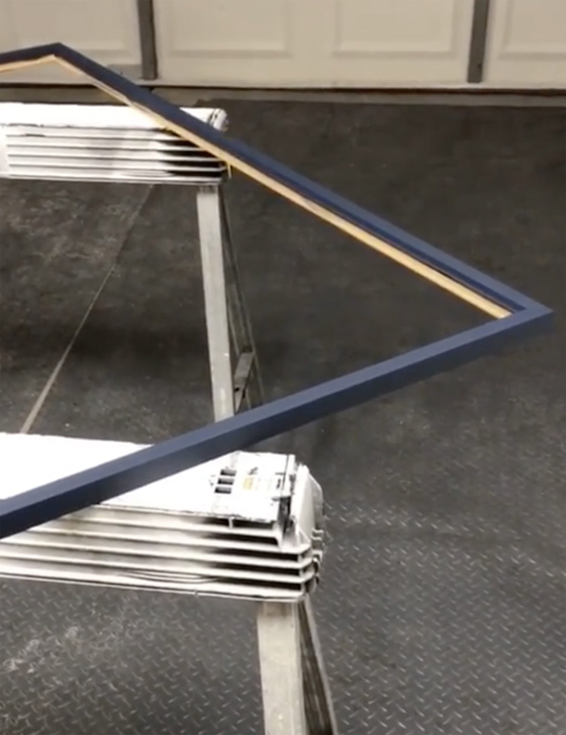 Navy painted artwork frame