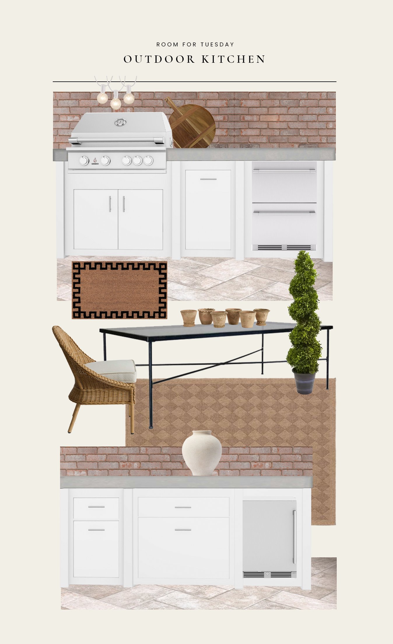 Ideas & Design Plan for Our Outdoor Kitchen Build - roomfortuesday.com