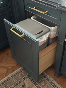 How to Install a Hidden Kitchen Trash Can - roomfortuesday.com