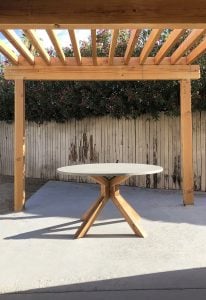 Round Outdoor Dining Table Pairings - roomfortuesday.com