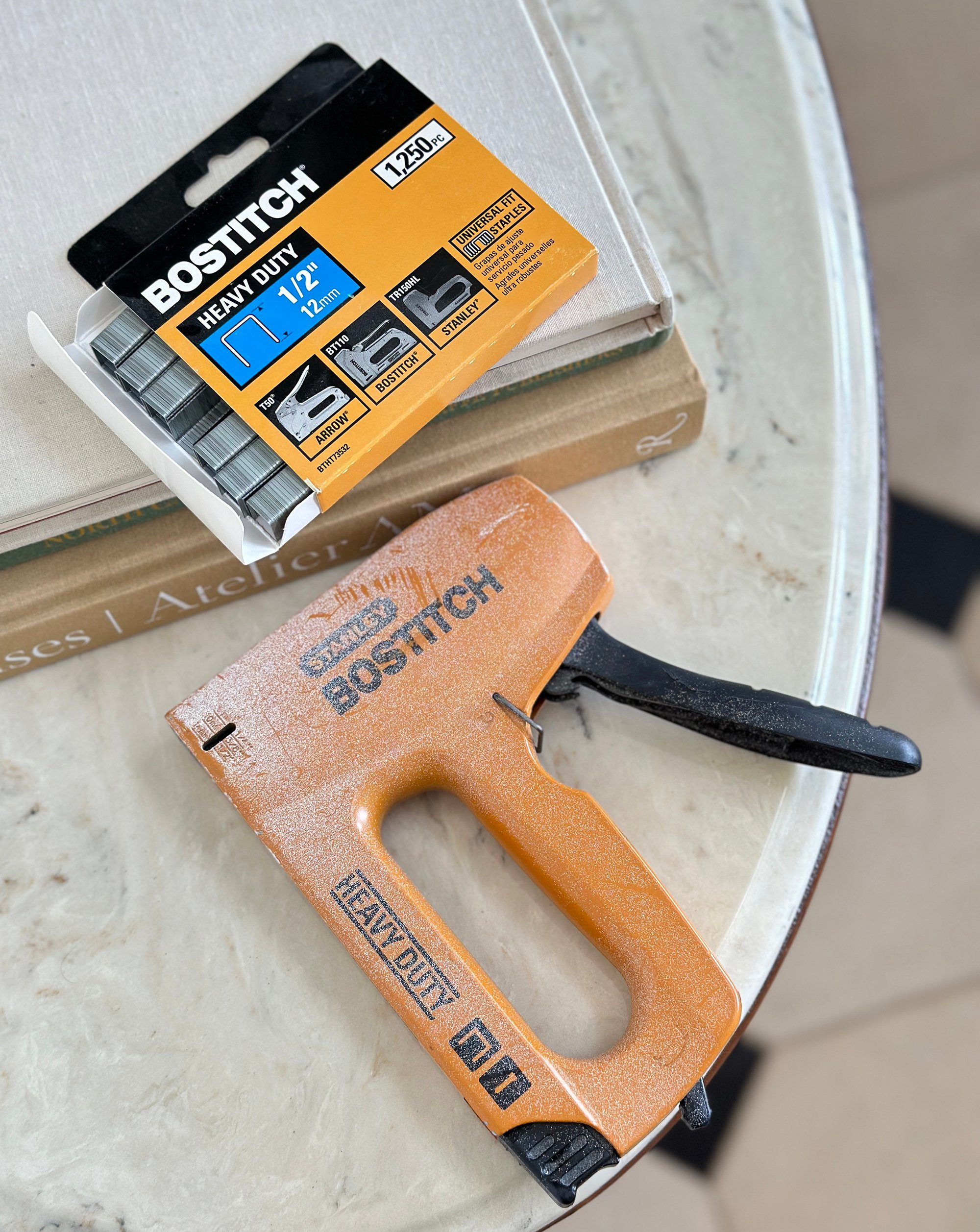 Staple gun for upholstery projects