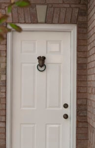 How to Dress Up Your Door With a Classic Door Knocker - roomfortuesday.com