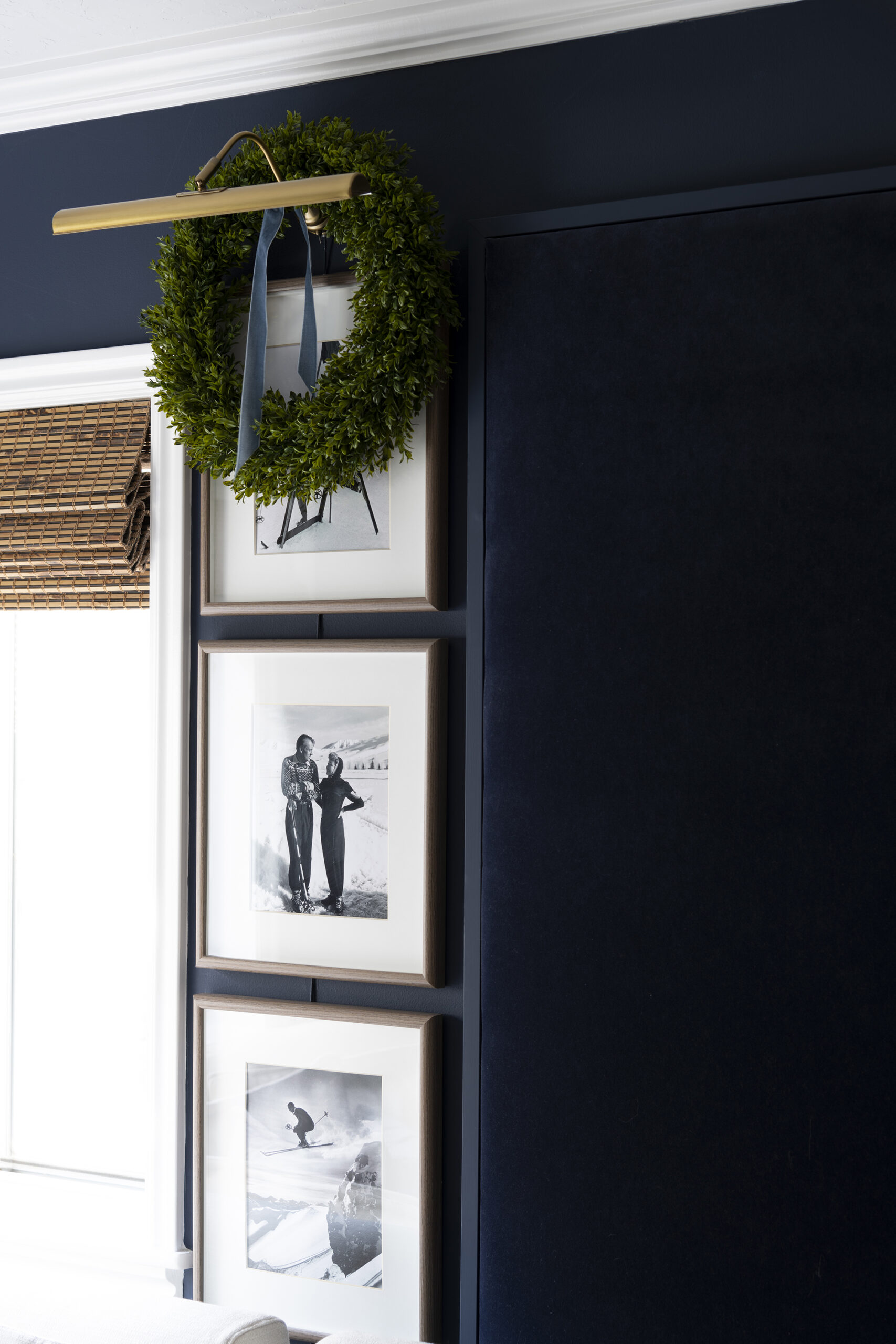 Christmas Tour: Holiday Basement Bar & Media Room - roomfortuesday.com