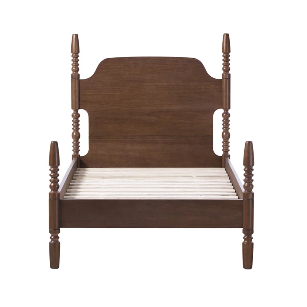 Wood twin size bed